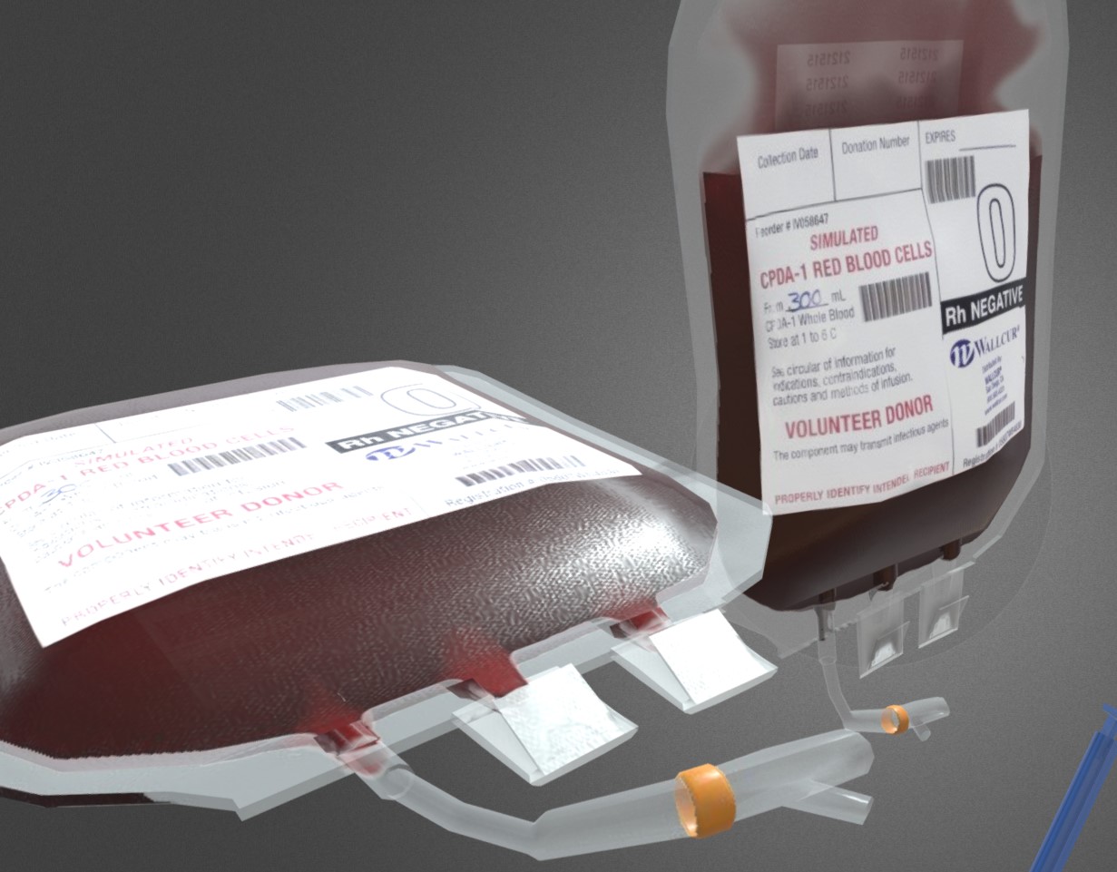 医用血袋输液管模型1