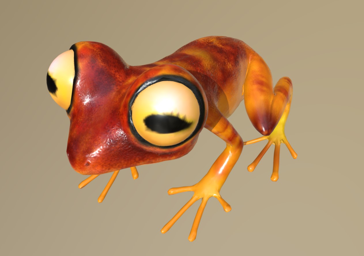 大眼小青蛙3d模型2