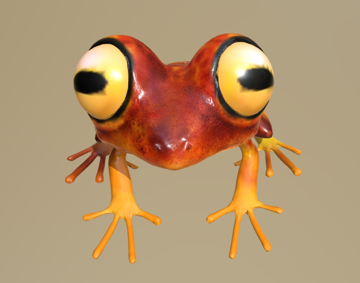 大眼小青蛙3d模型4
