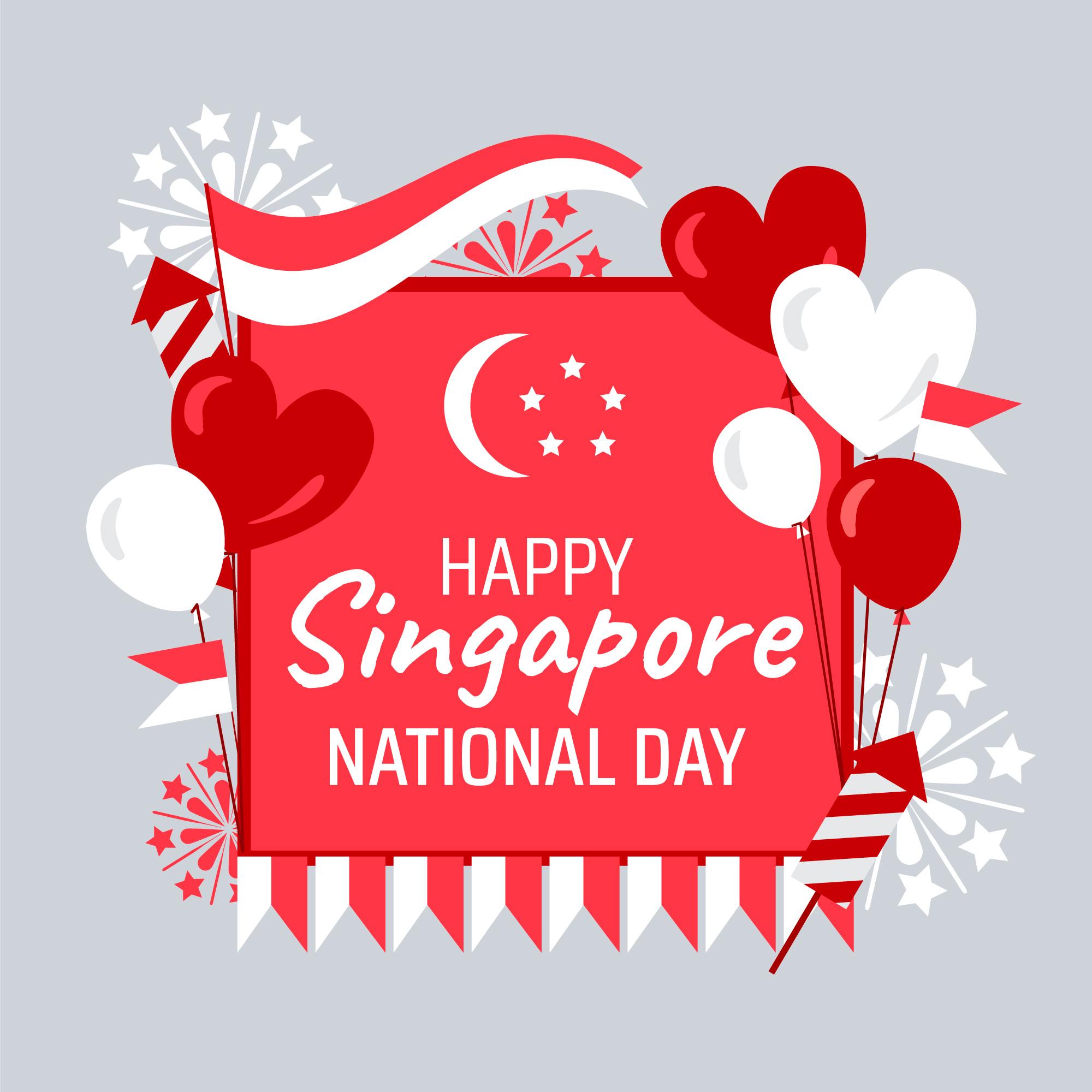 新加坡国庆节设计插图0