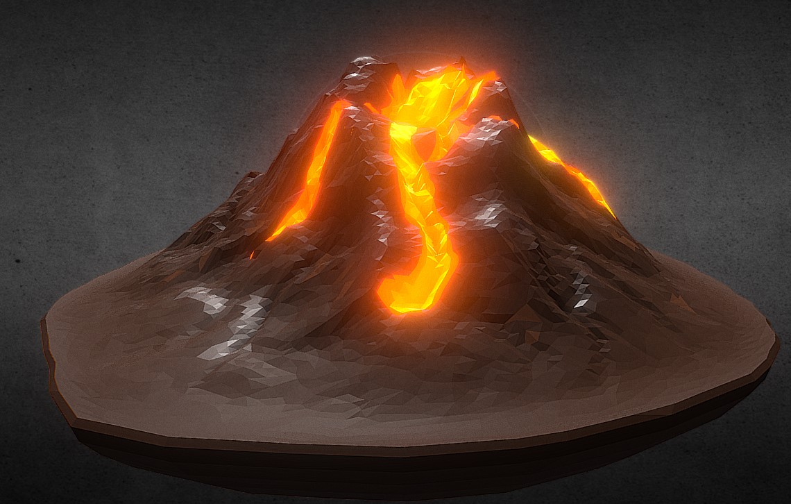 3d火山模型2