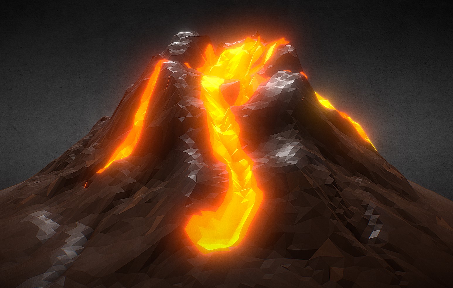 3d火山模型0