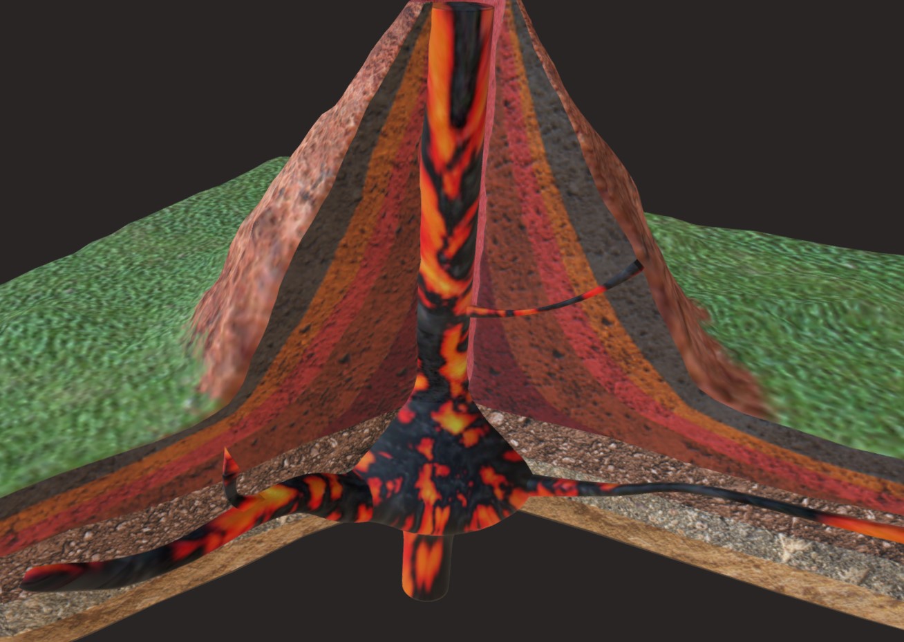 火山剖面3d模型1