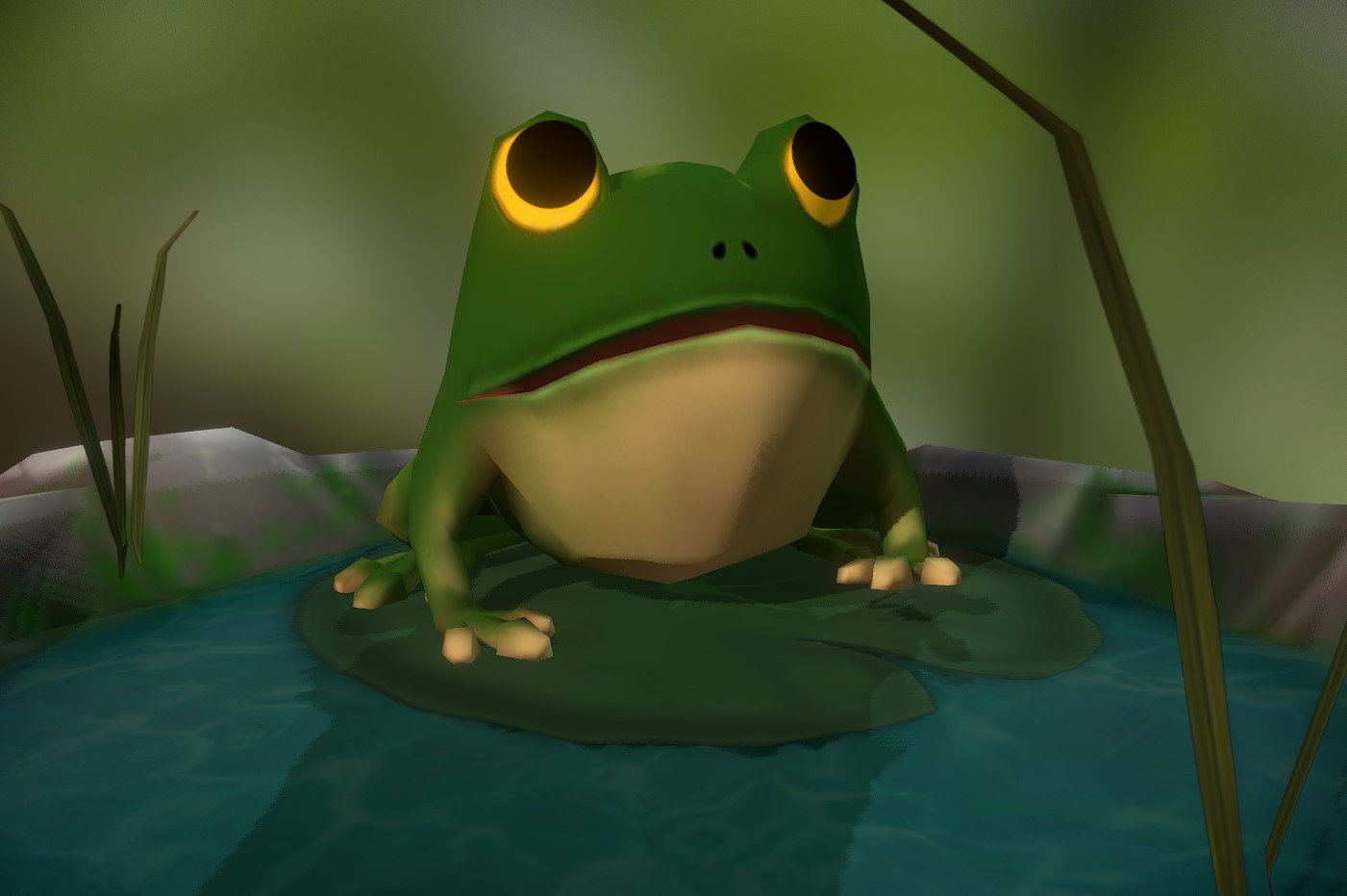 小池塘里的青蛙模型3