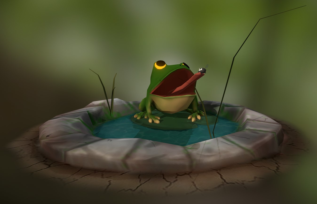 小池塘里的青蛙模型2