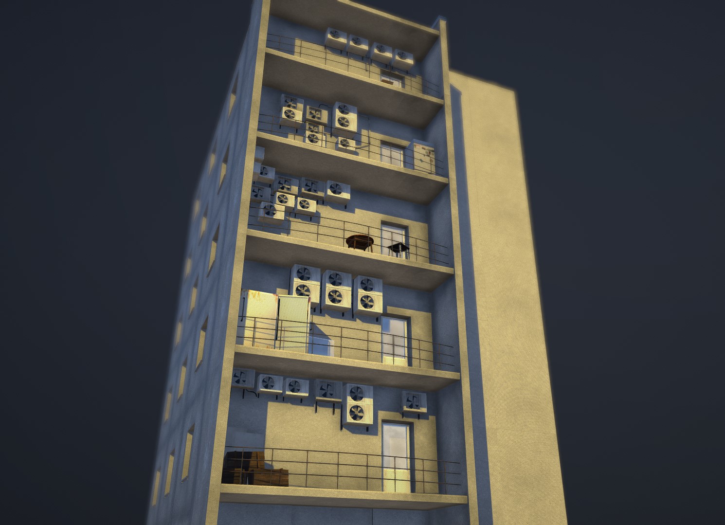 阳台3d模型0