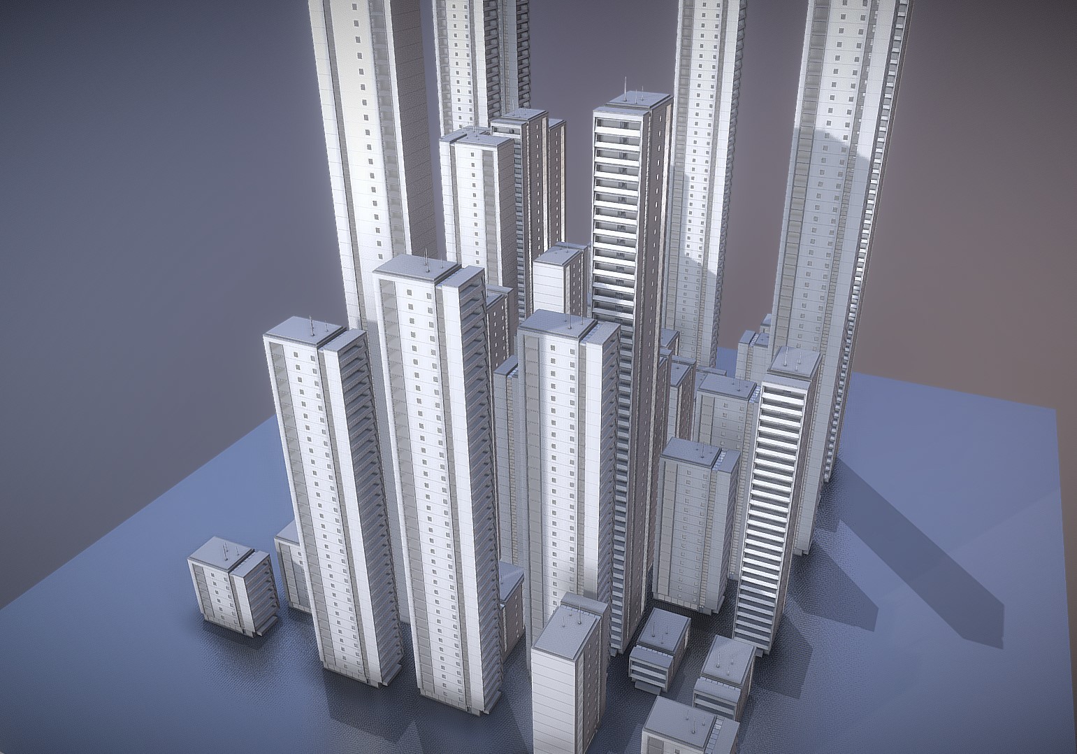 大厦住宅楼模型1