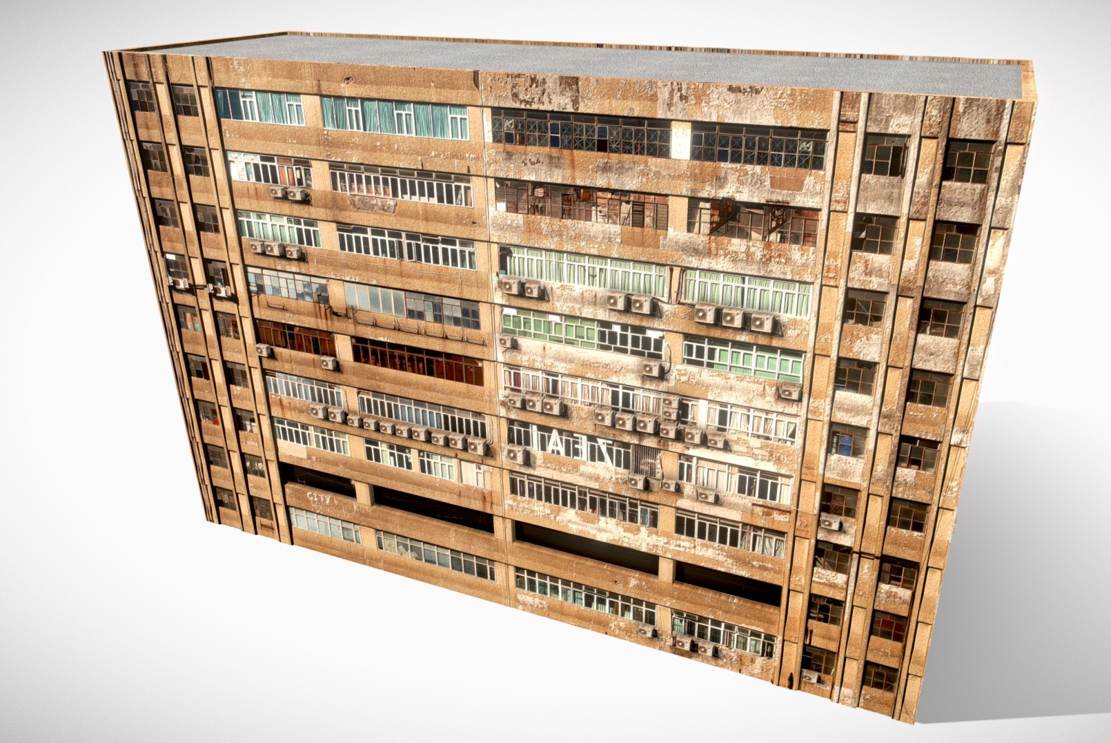 废弃大厦3d模型0