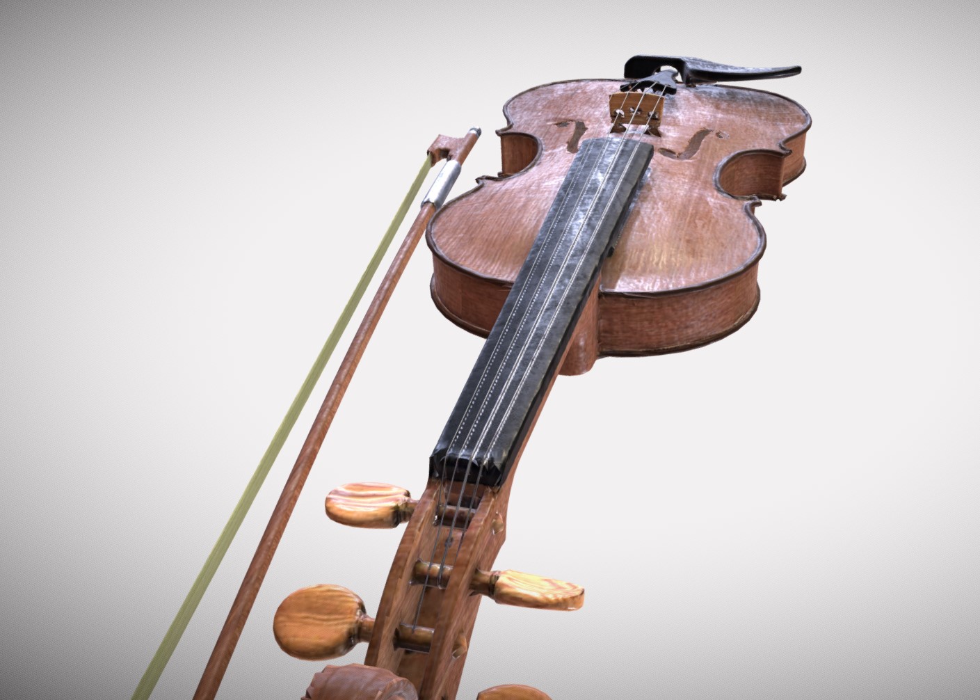 3d制仿真模型小提琴1