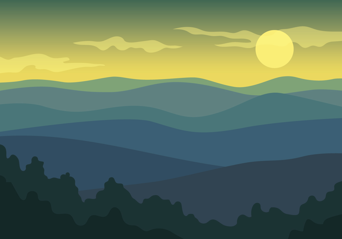 山地日出景观插图0