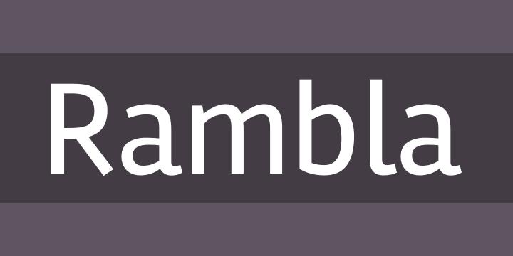 Rambla字体0