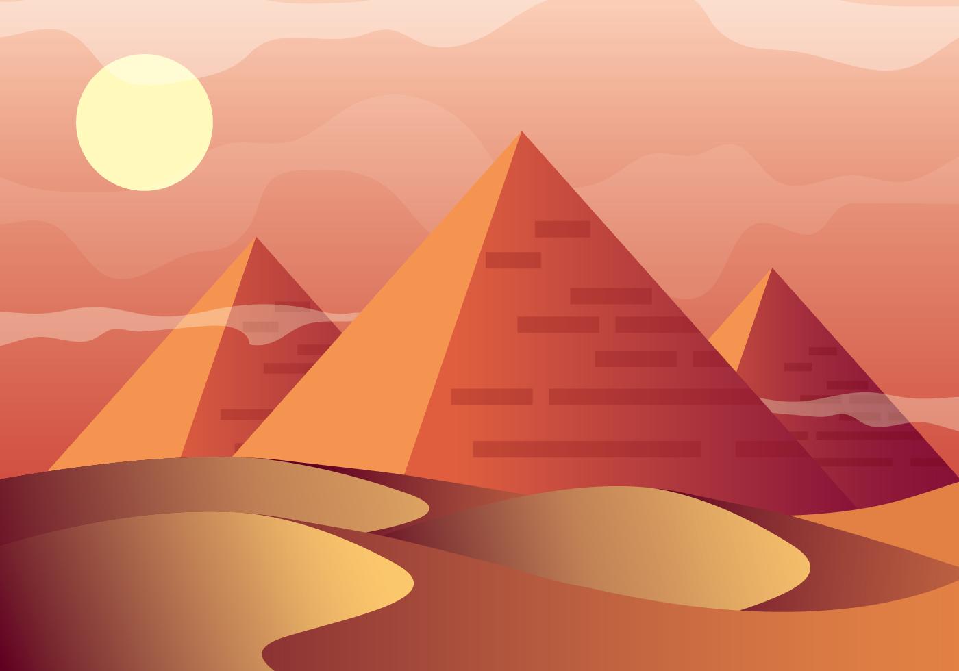 沙漠中的金字塔插图0