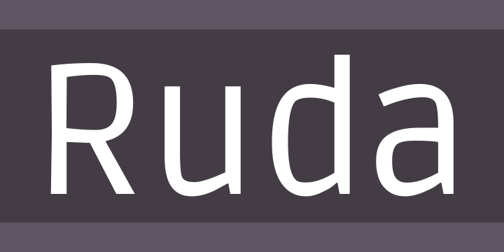 ruda字体0