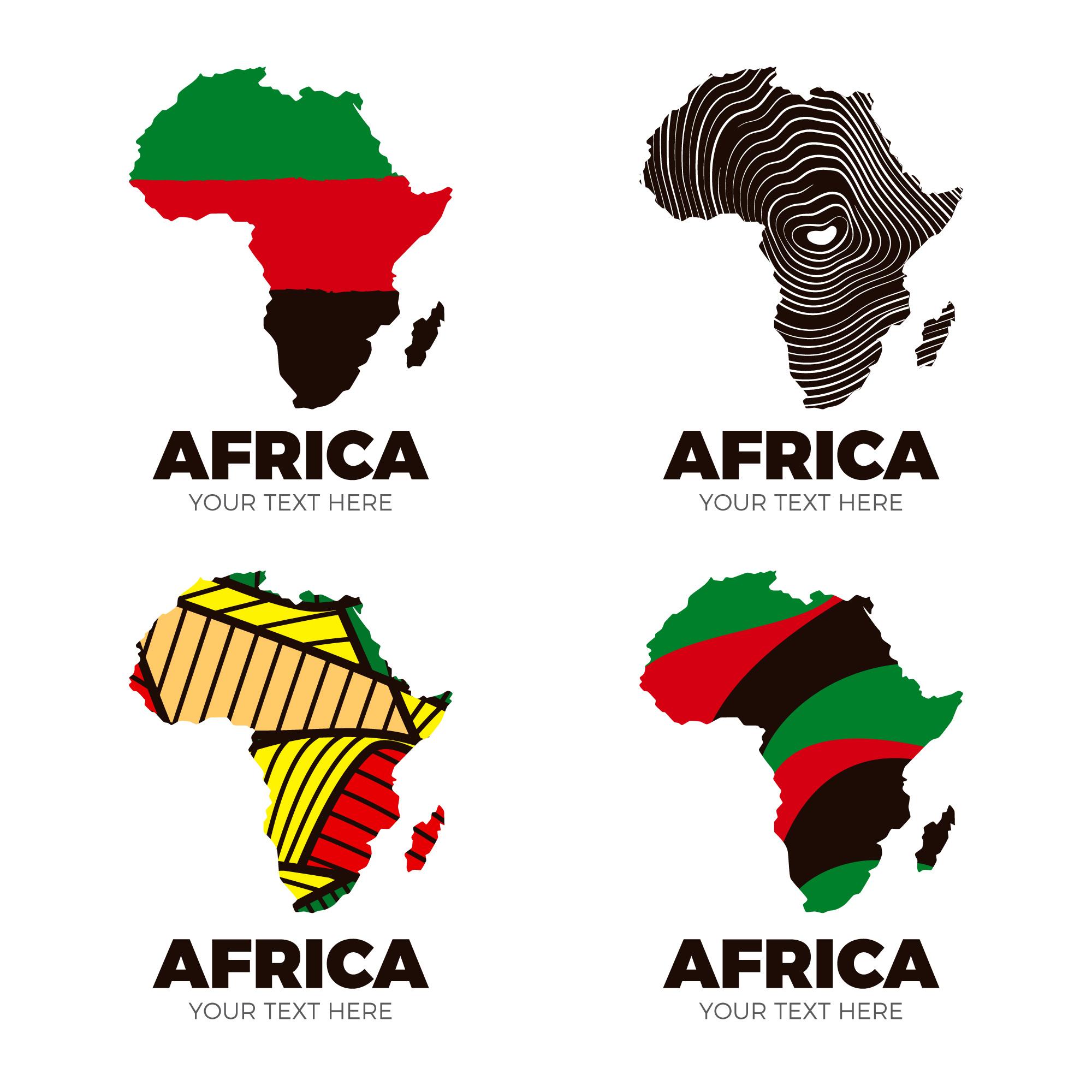 非洲地图标志插图0