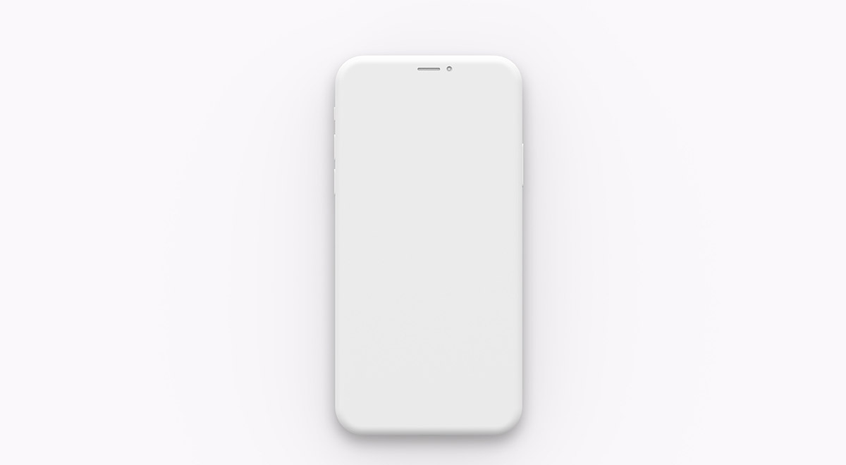 iPhoneX白色模型1