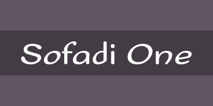 Sofadi创意字体0