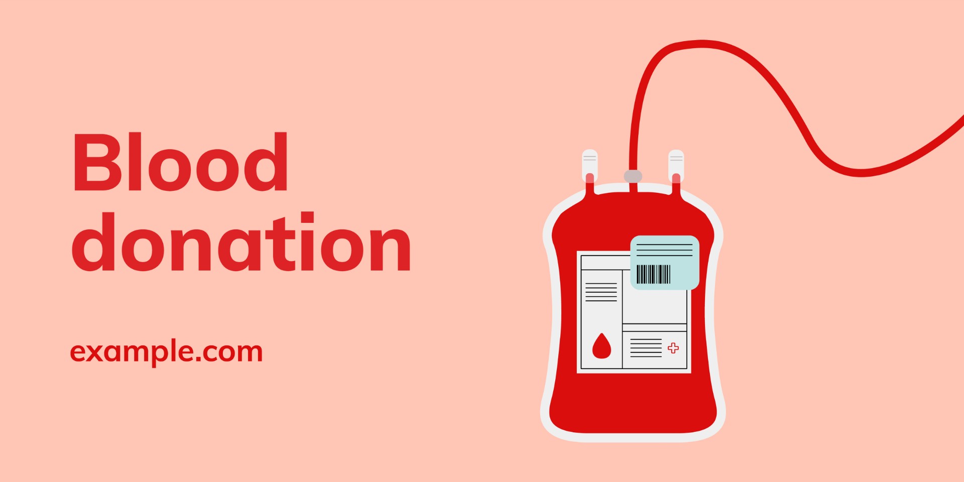 献血活动横幅模板插图0