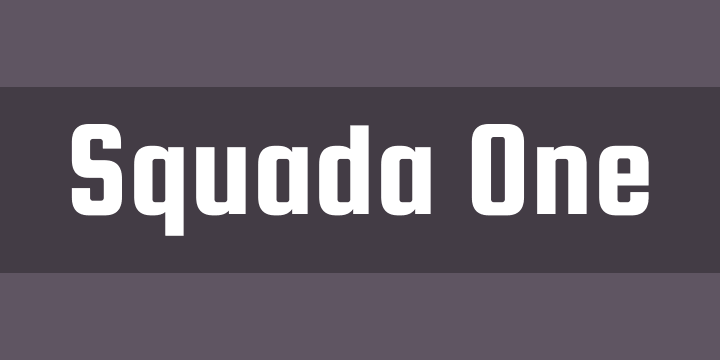 squada one字体0