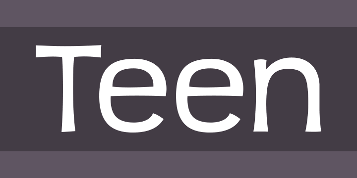 Teen字体0