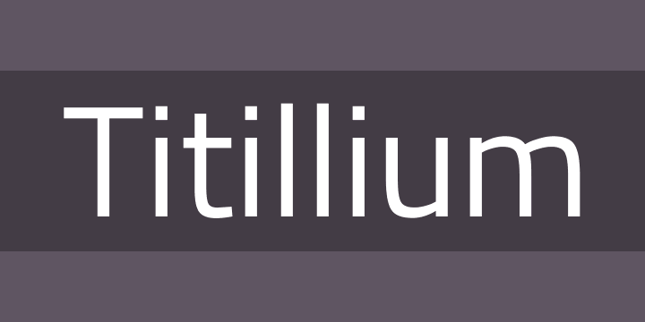 titillium字体0