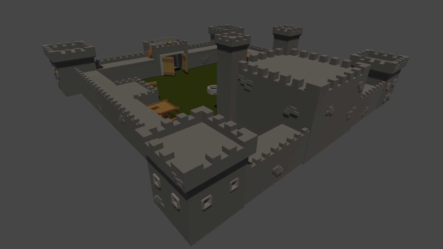 石堡游戏建筑模型2