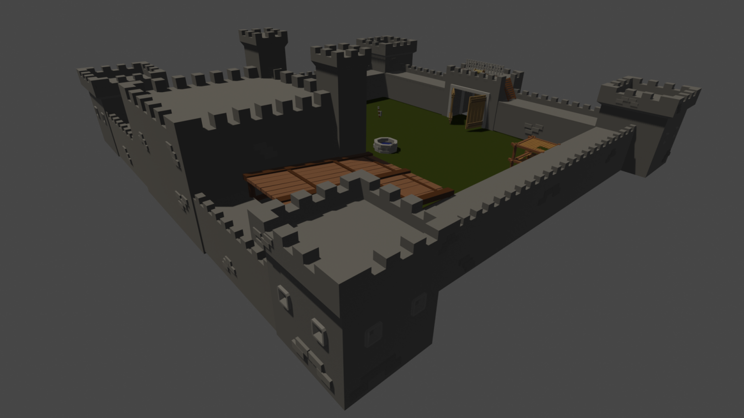 石堡游戏建筑模型1