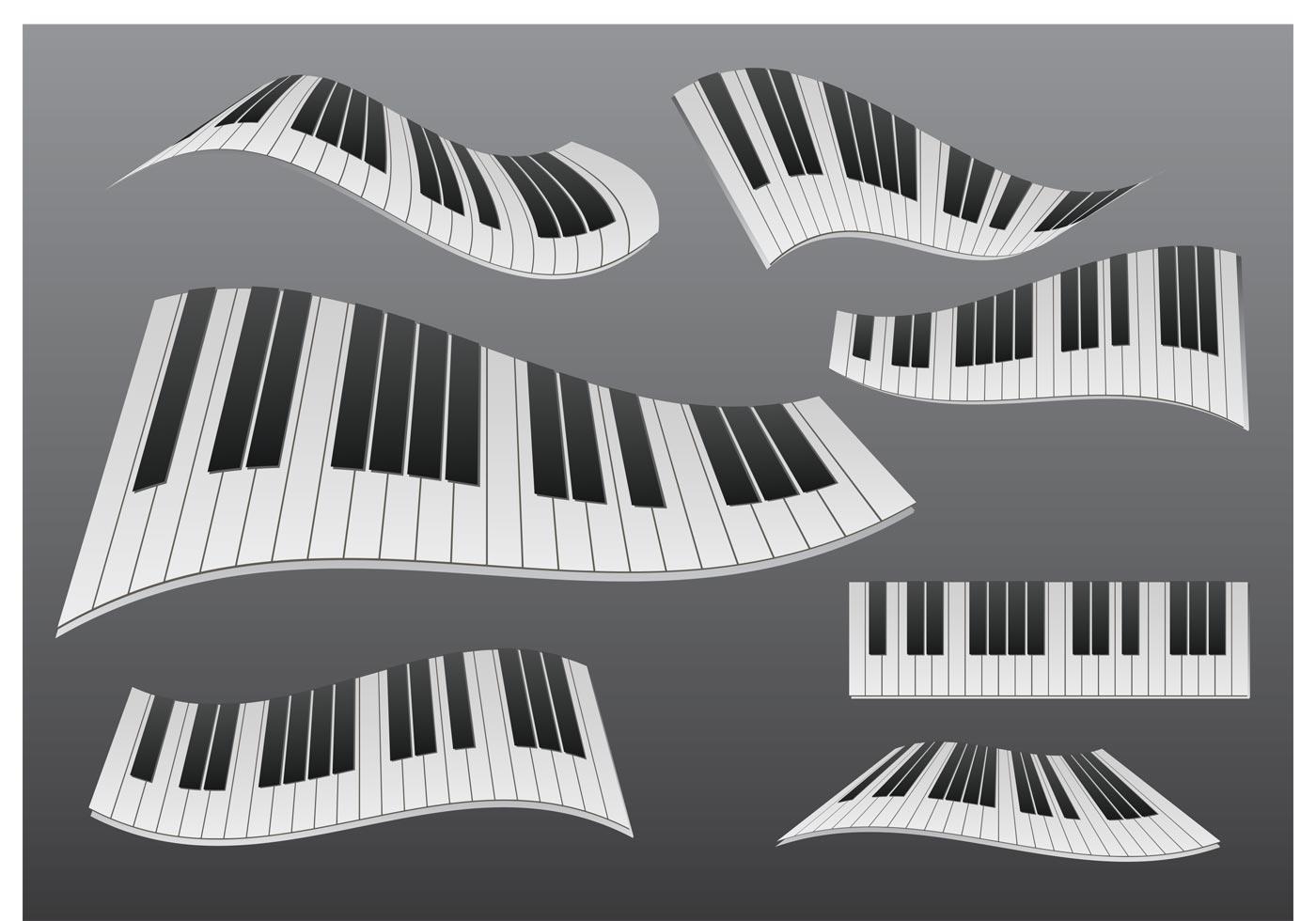 风格化波浪钢琴设计插图0