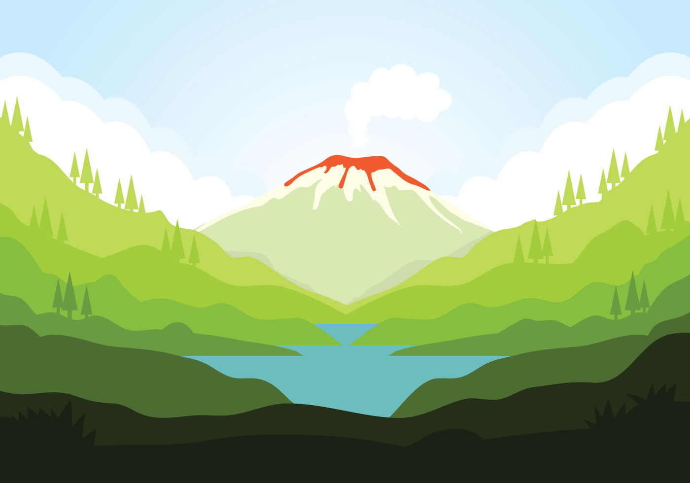 沉寂的火山景观插图0