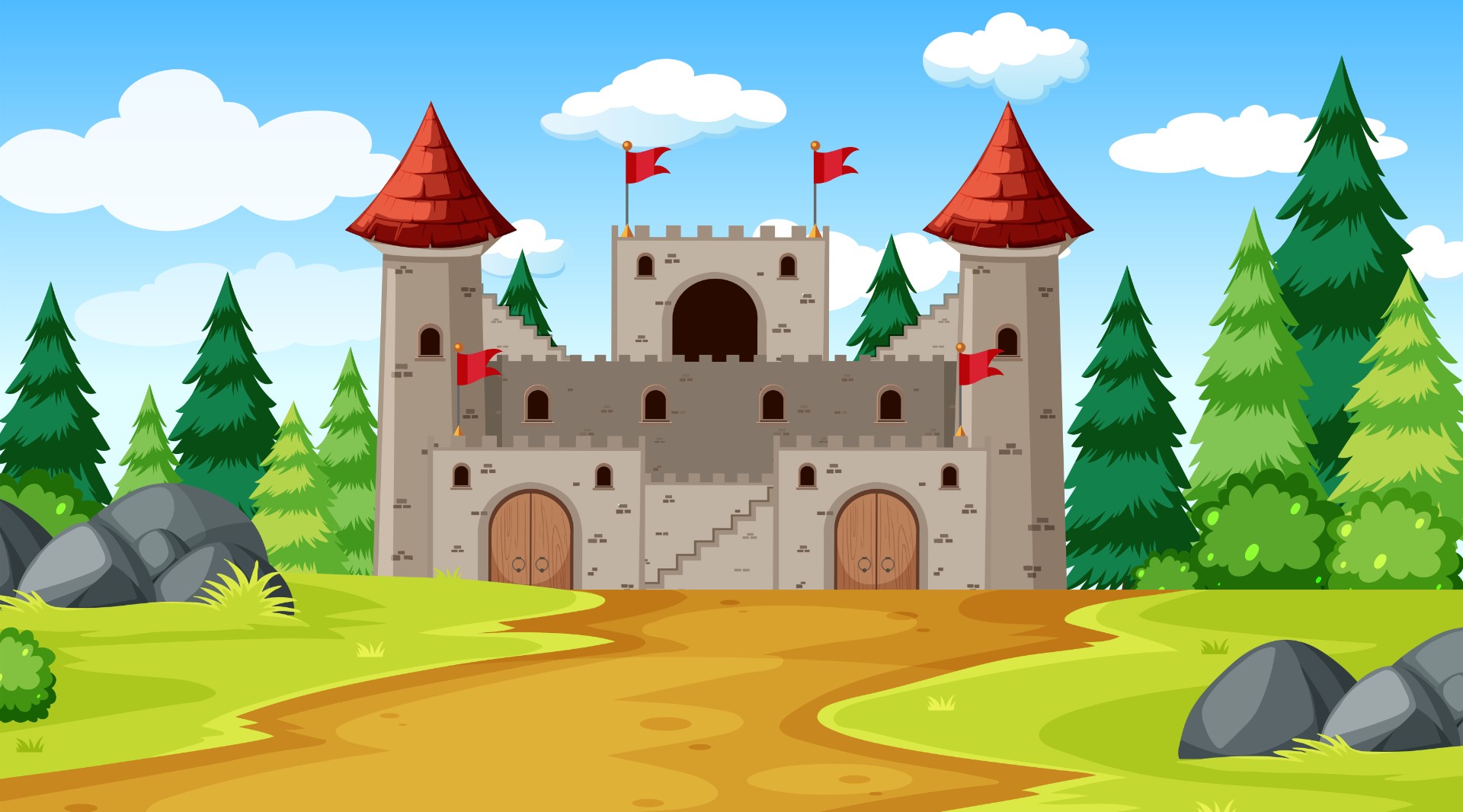 梦幻城堡背景插图0