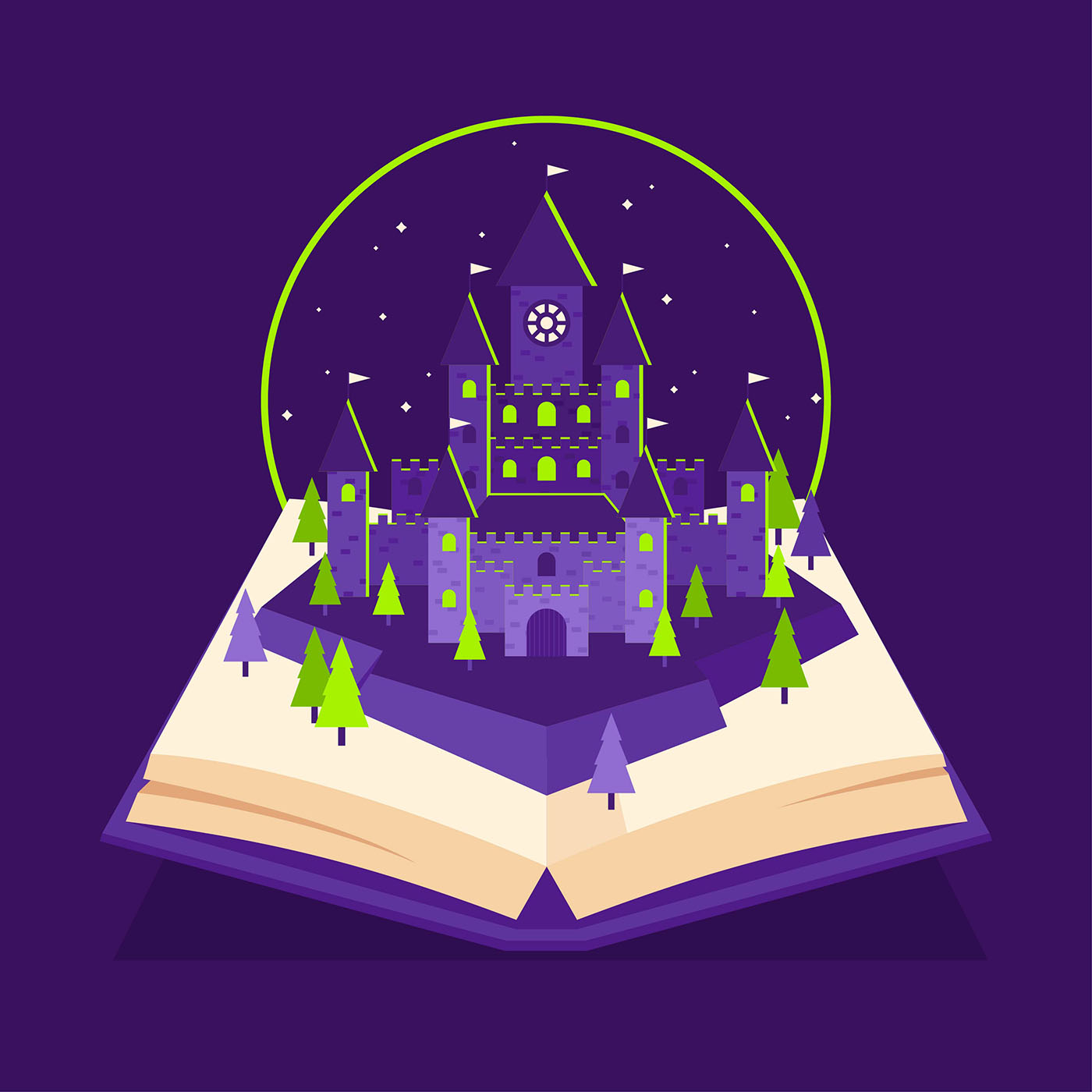 书中的巫师城堡插图0