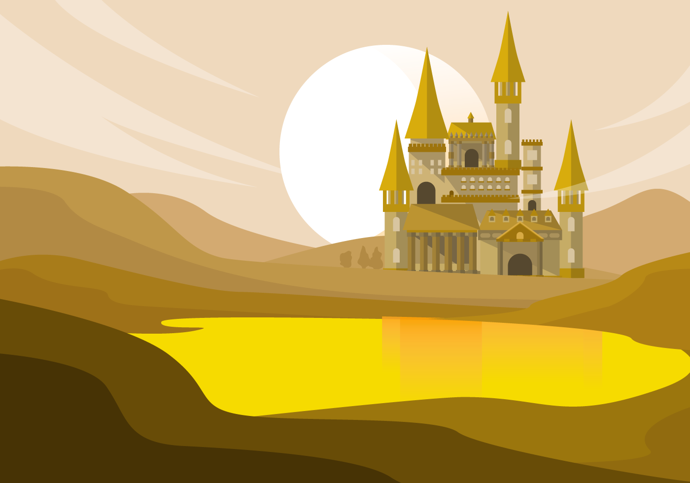 巫师城堡背景插图0