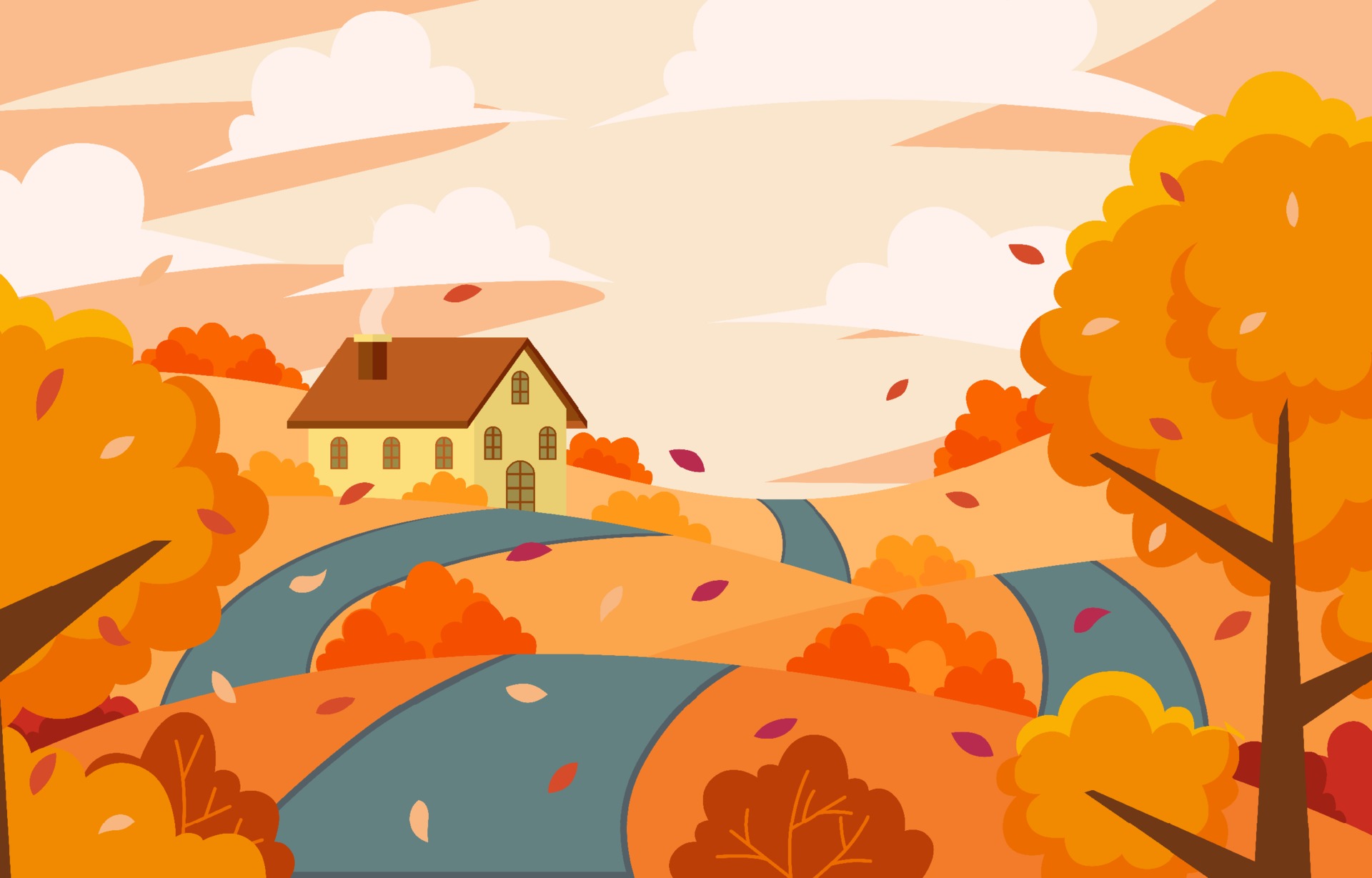 秋日自然风景插图0