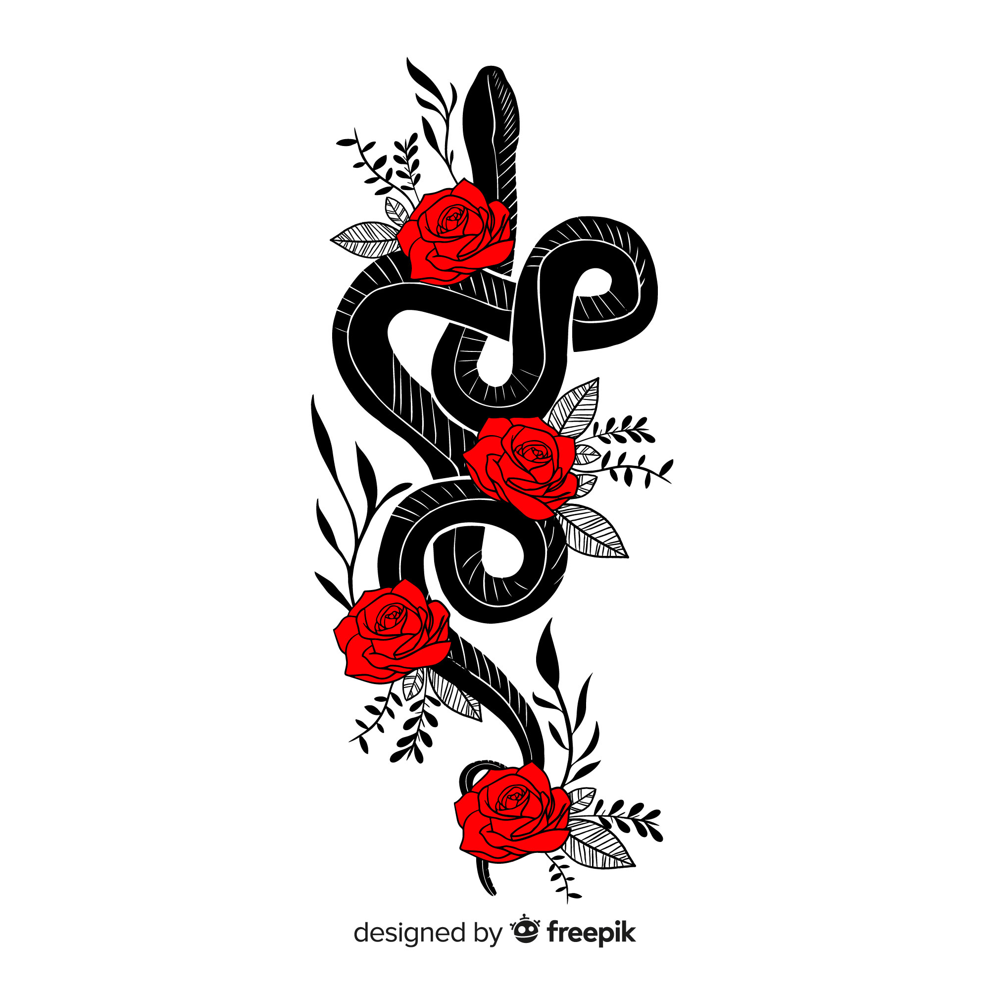 黑蛇与红玫瑰插图0