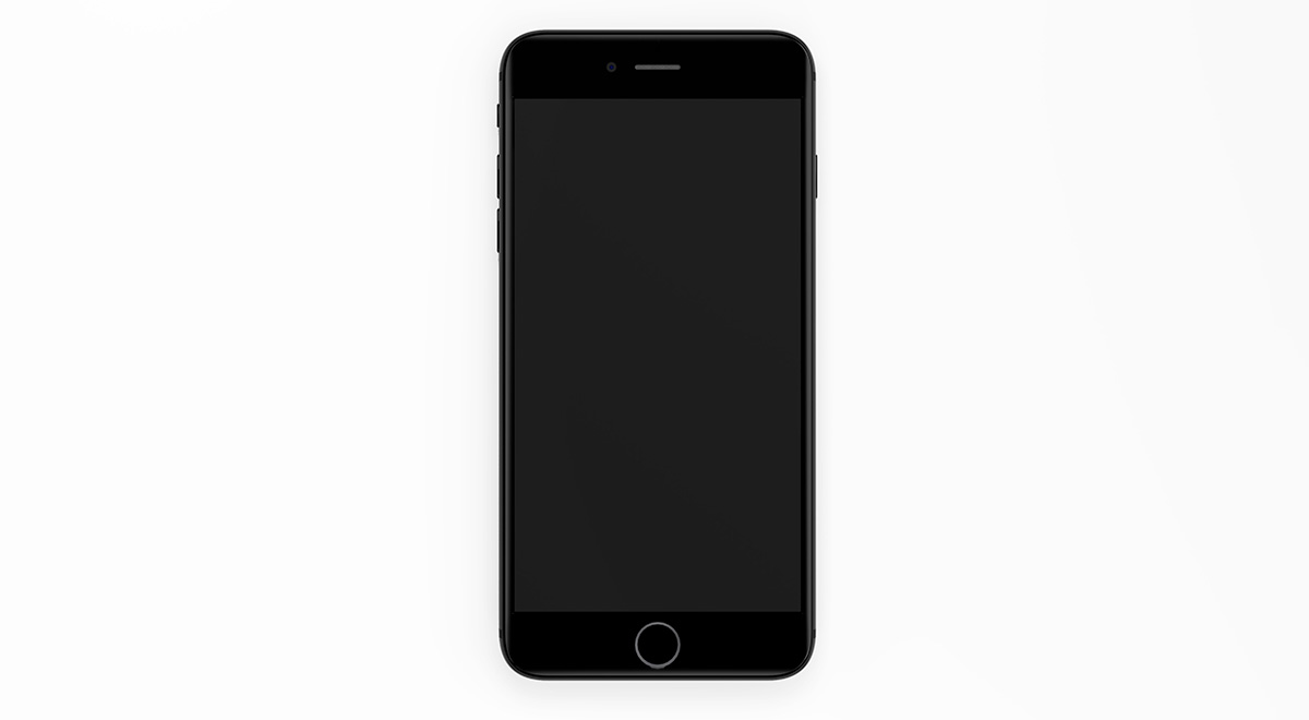 黑色苹果手机样机1