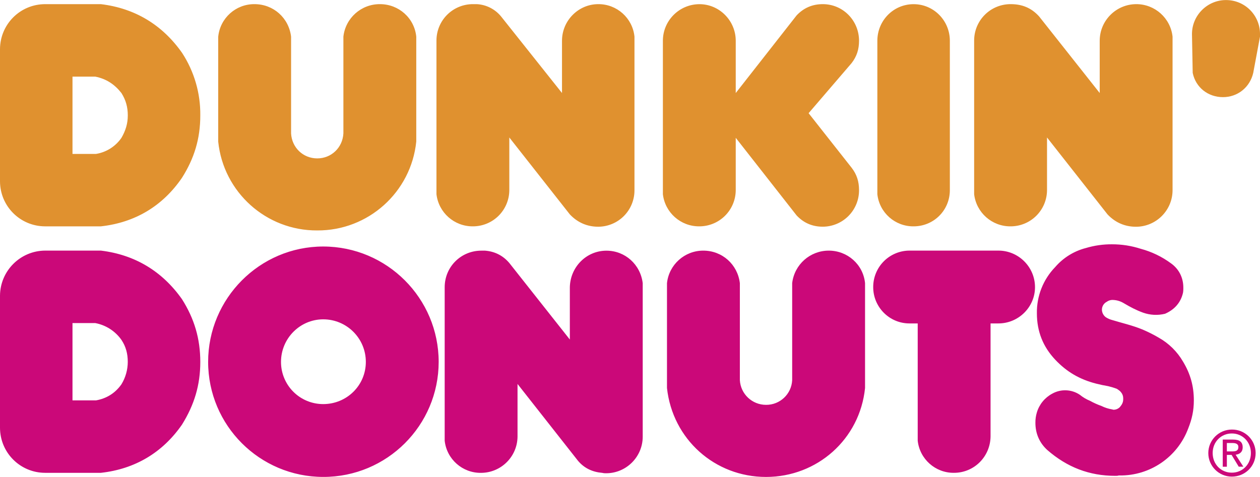 DUNKIN' DONUTS（邓金甜甜圈）矢量logo0