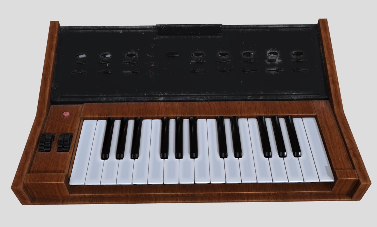 旧电子琴3d模型1