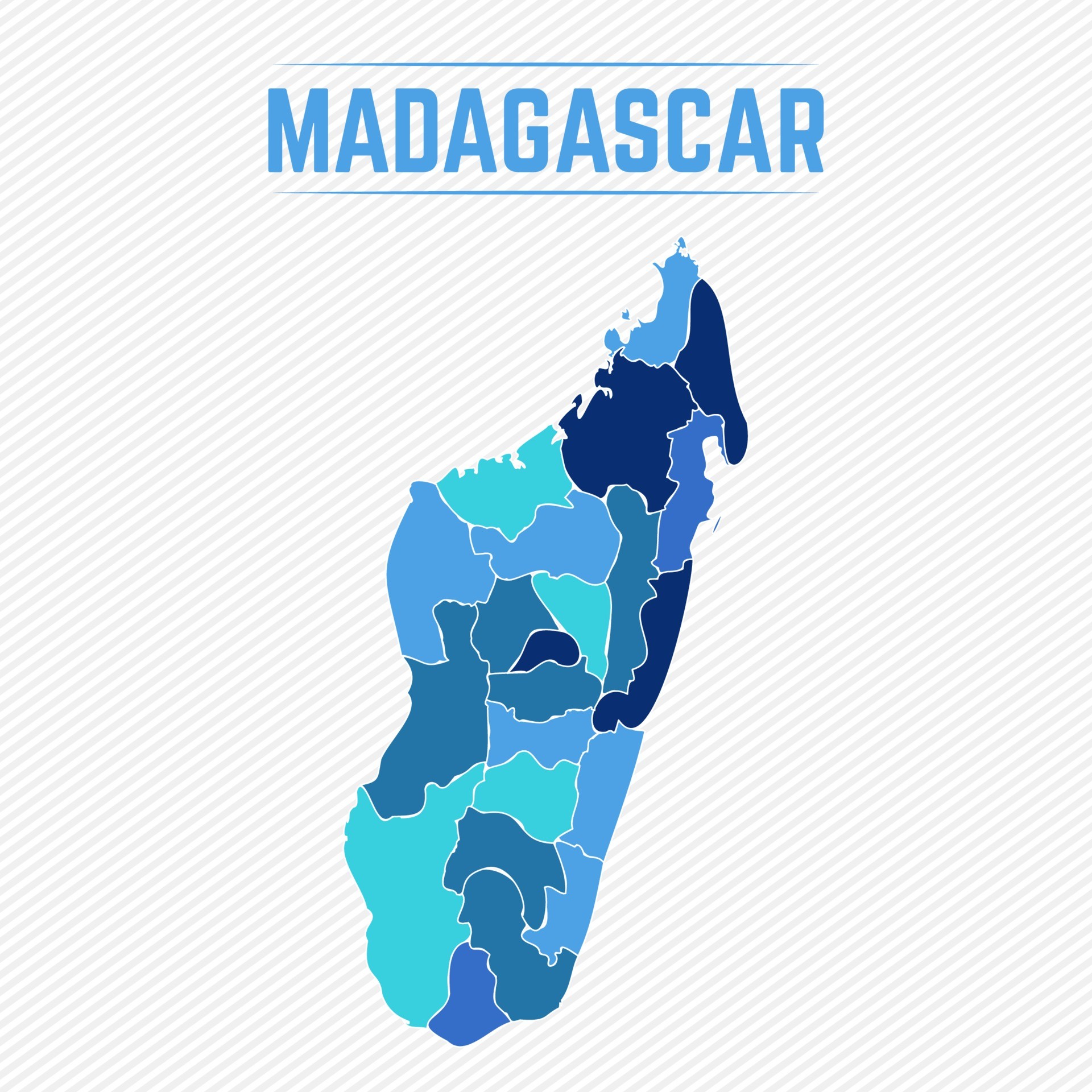 马达加斯加详细地图插图0