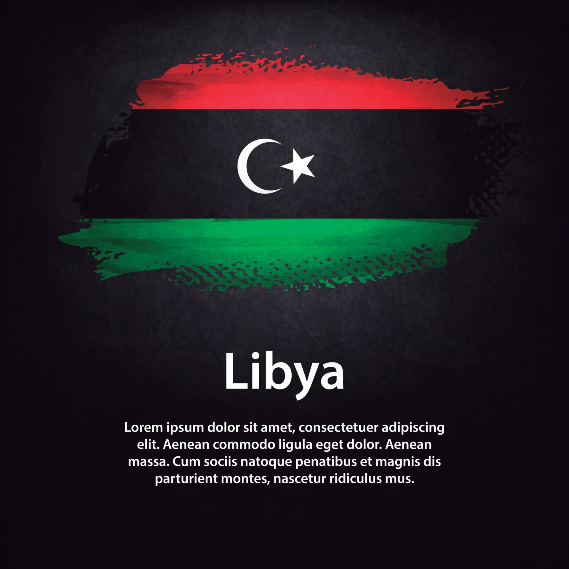 利比亚国旗刷插图0
