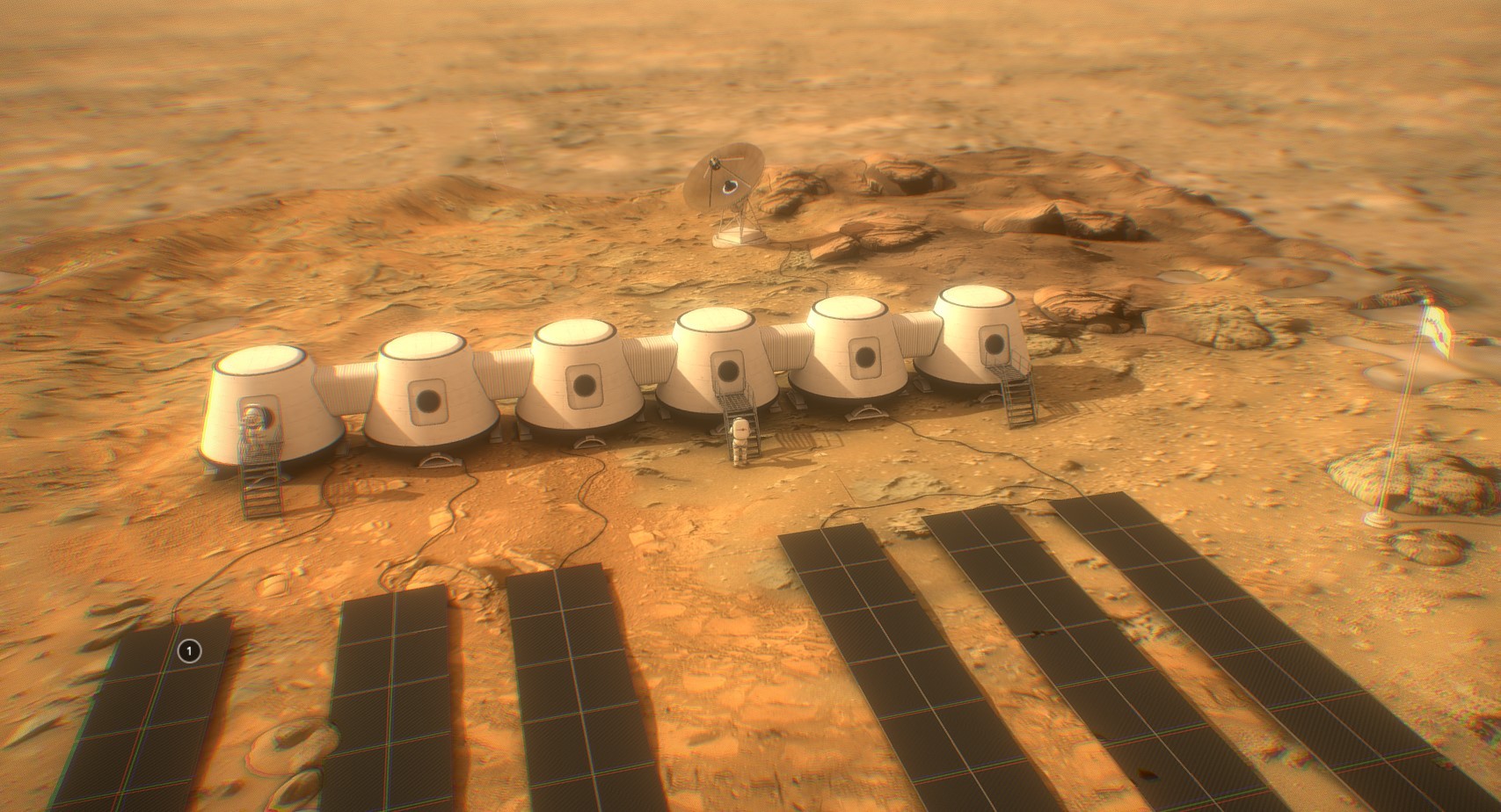 火星基地3d模型1