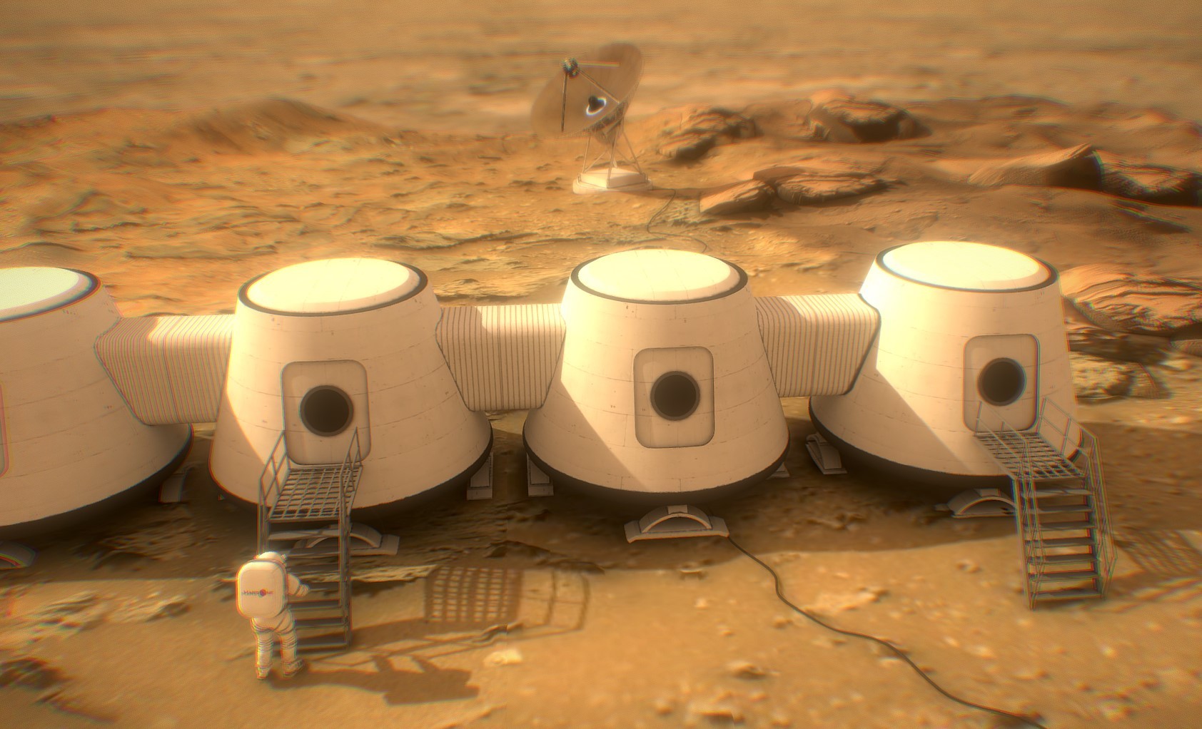 火星基地3d模型3