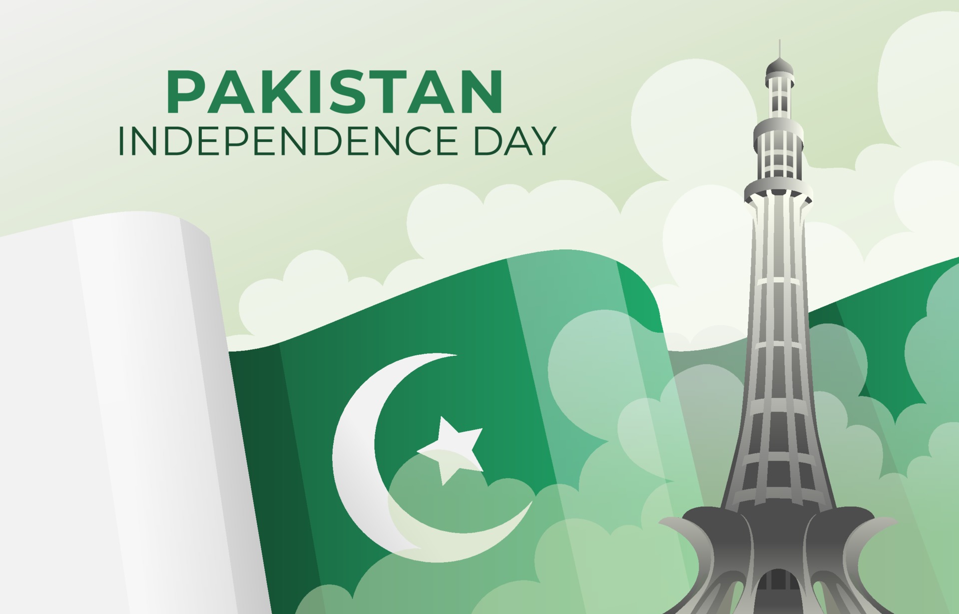 巴基斯坦独立日设计插图0