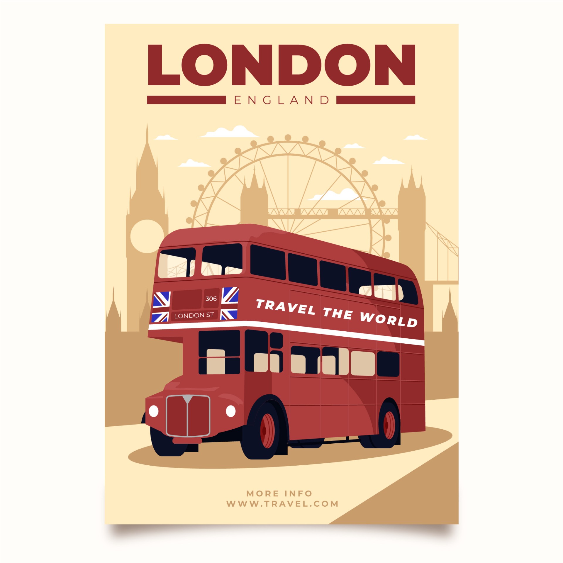 英国旅行海报插图0