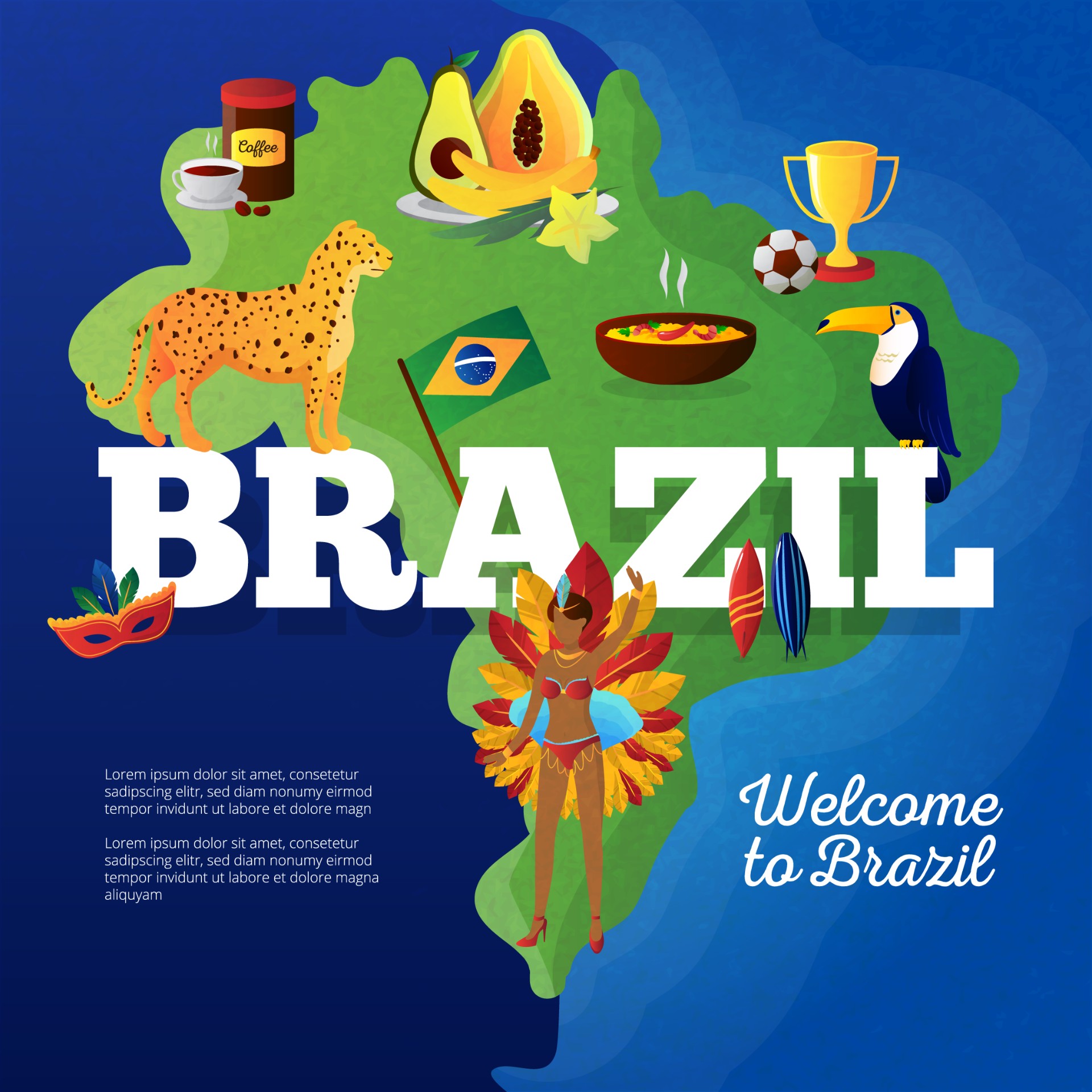 巴西旅游海报插图0