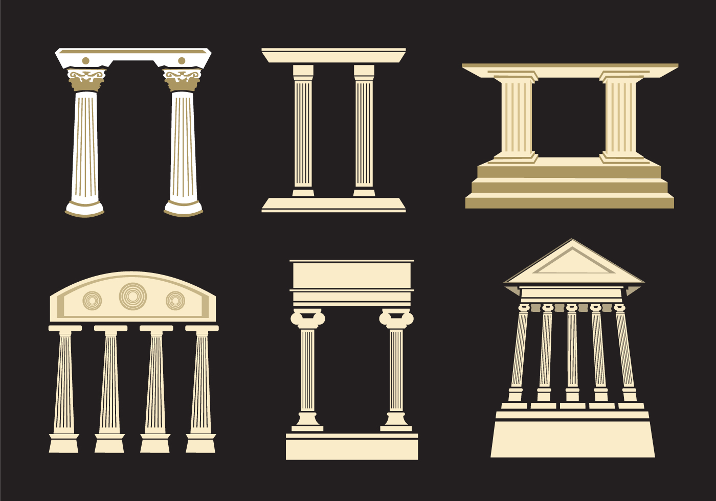 古罗马石柱插图0
