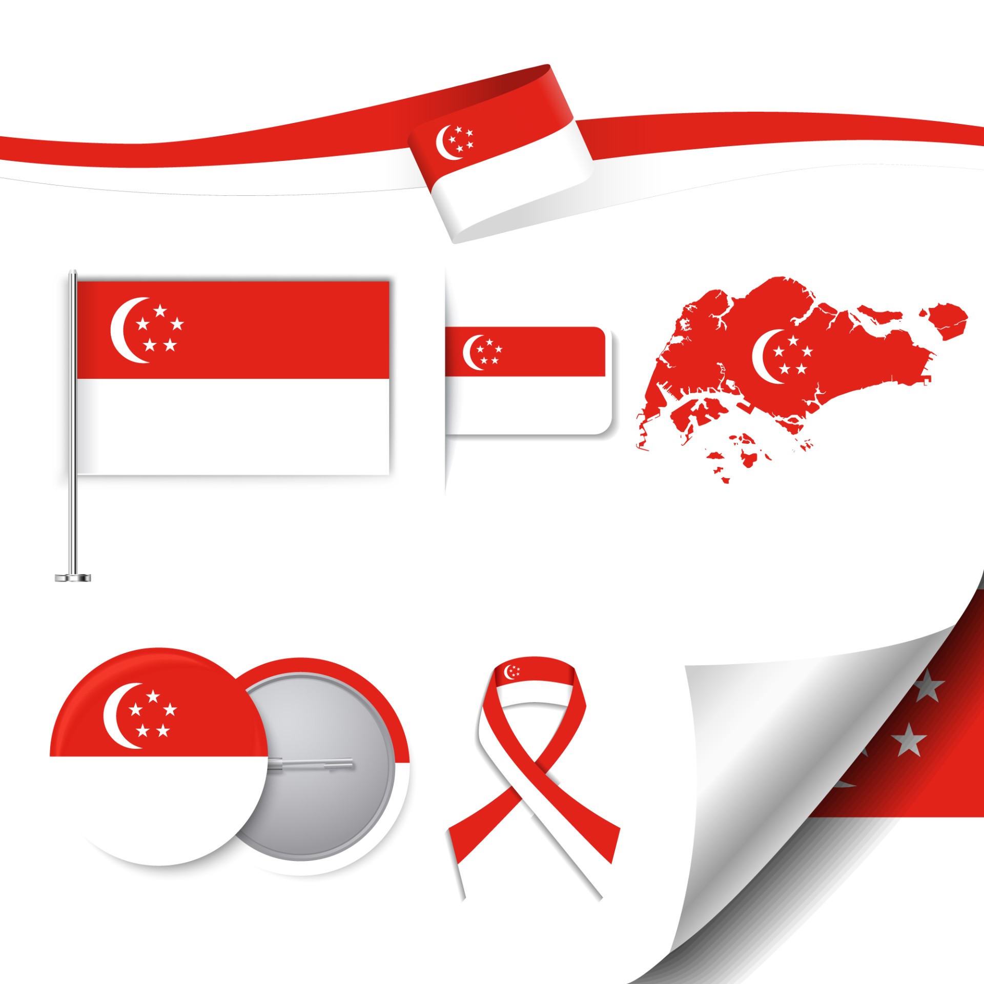 新加坡国旗艺术设计插图0