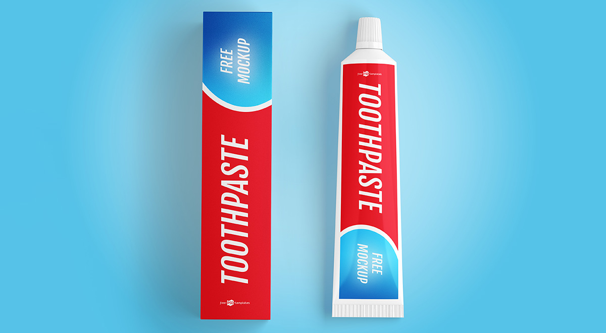 牙膏包装样机模板0
