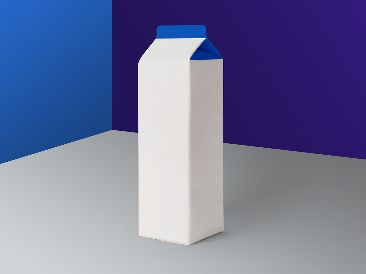 牛奶包装盒模型1