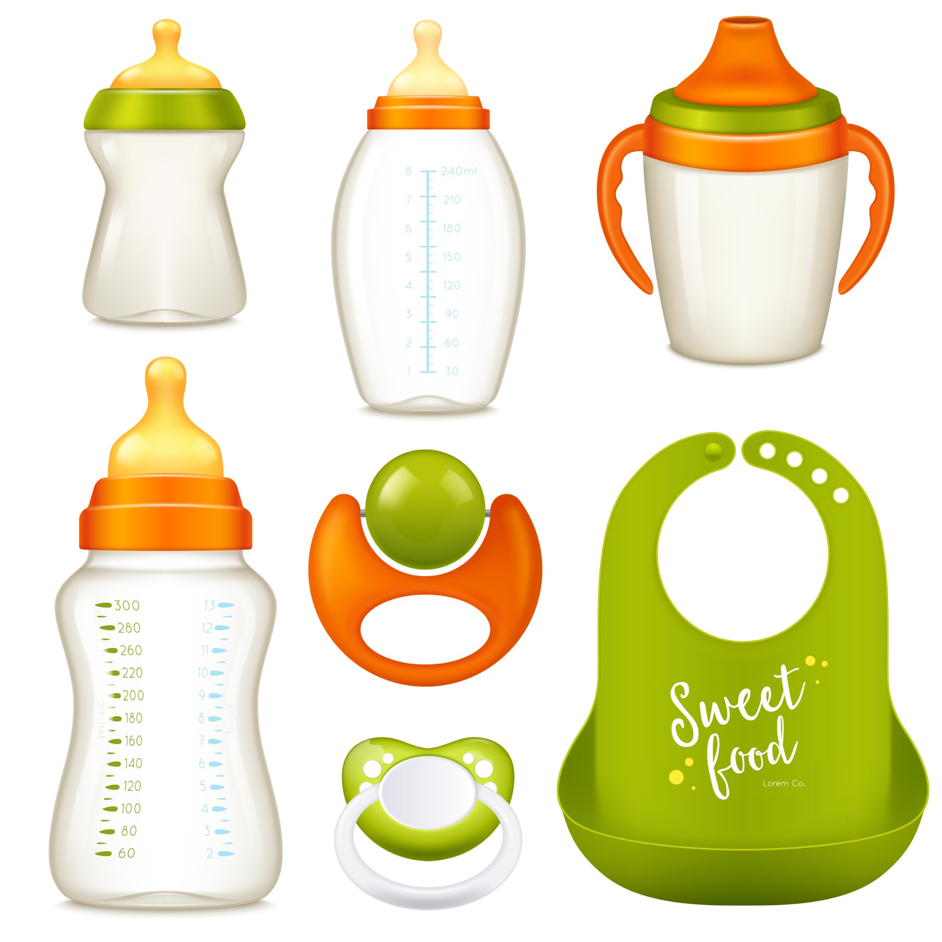 婴儿奶瓶插画0