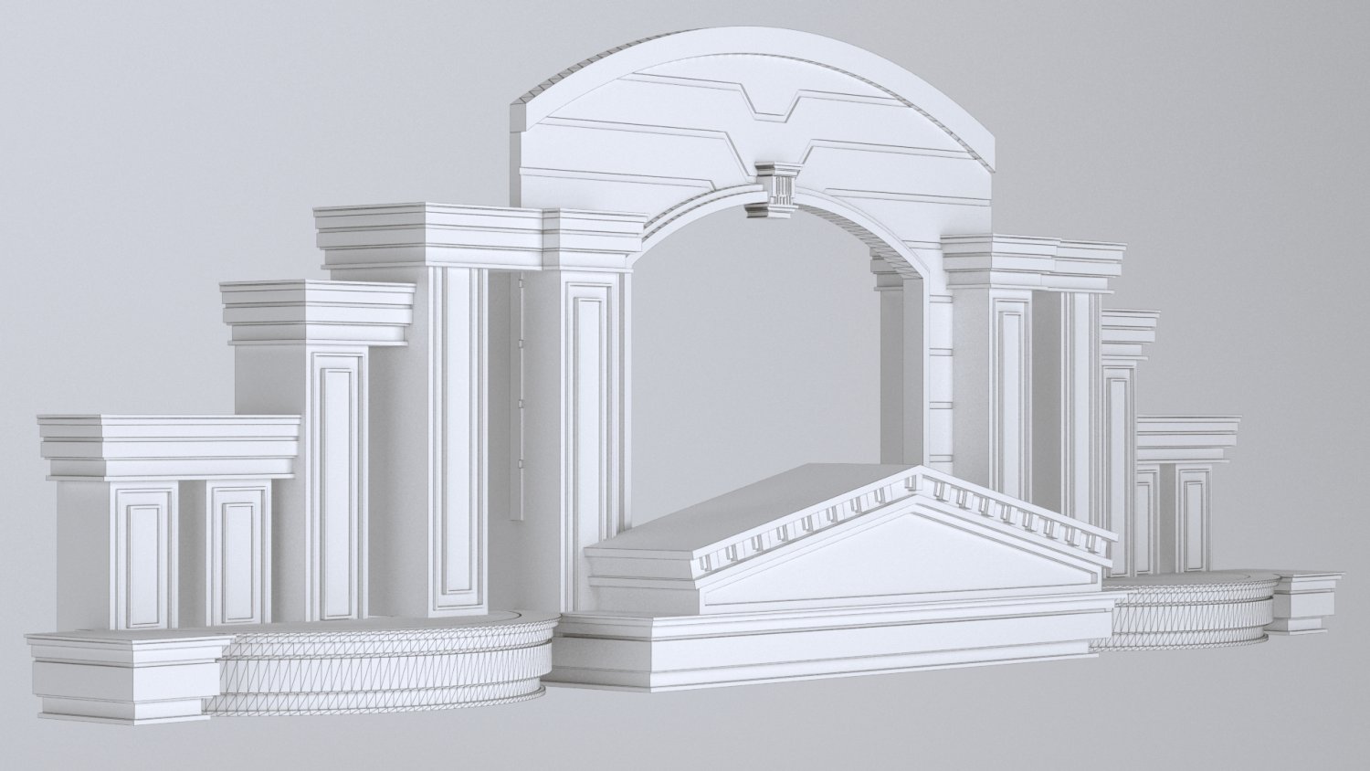 拱门3D模型1