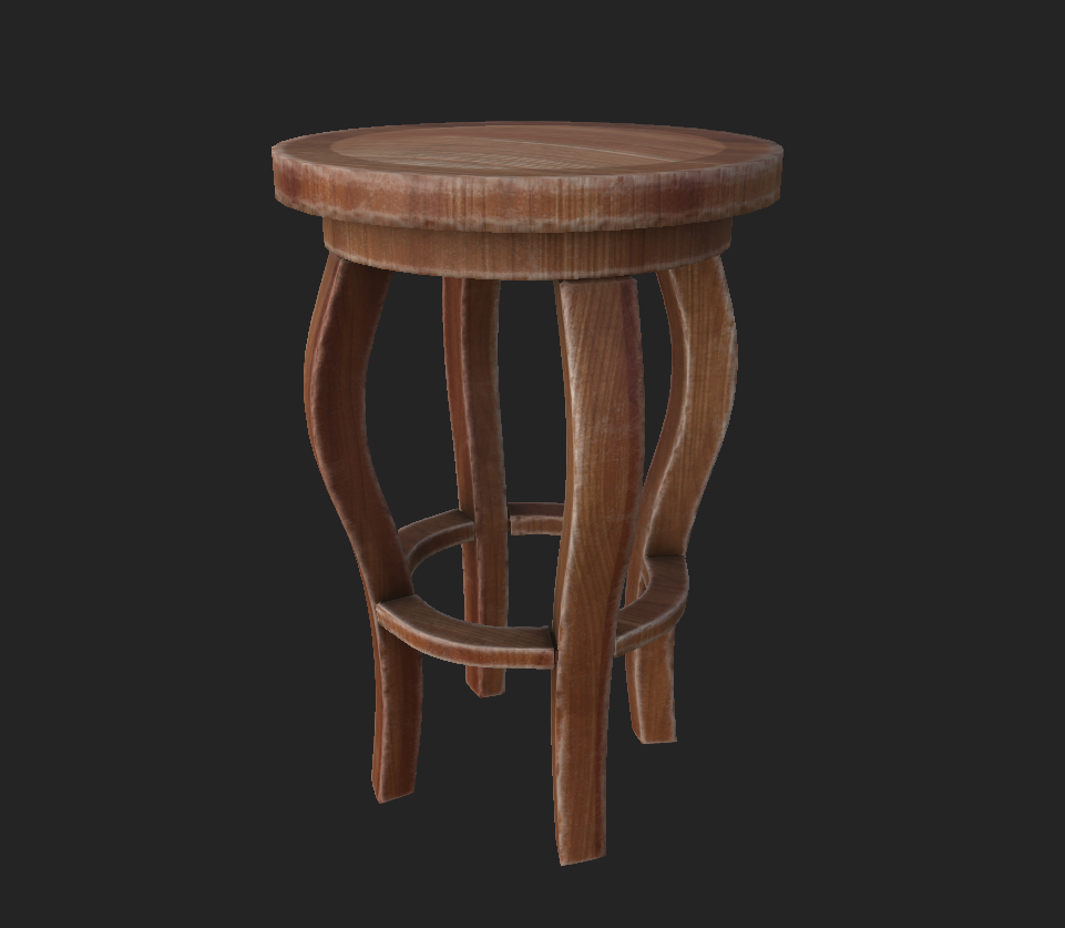 木桌3D模型0